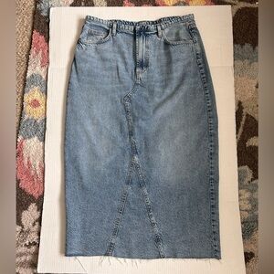 Cotton On Denim Maxi Skirt Size 8 US